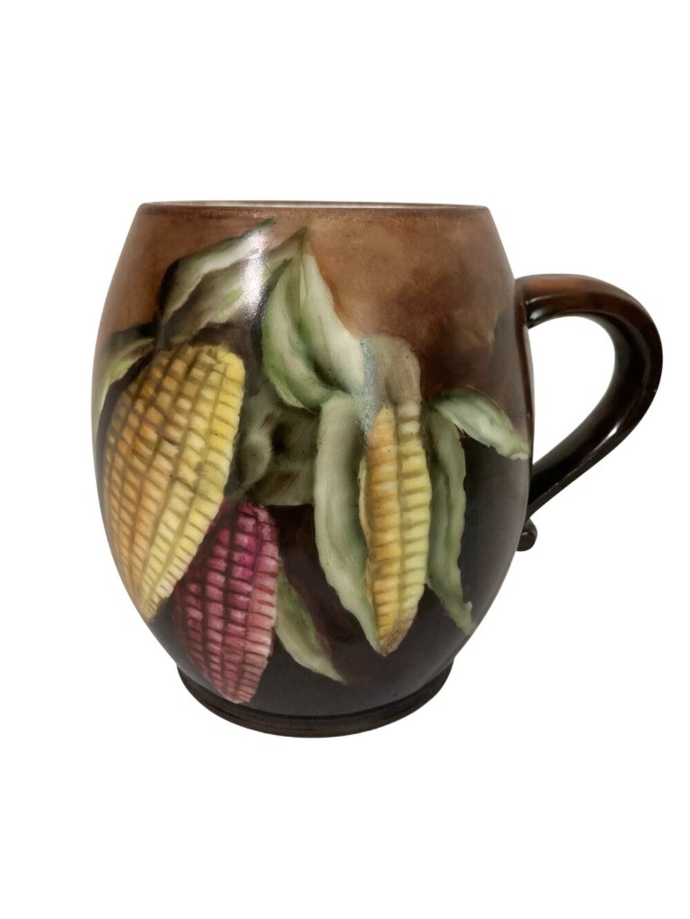 Vintage Hand Painted Corn Cobb Mug Farmhouse Kitchen Décor